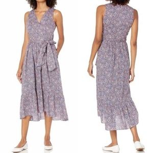 J Crew Wrap Dress in Liberty Kayako Blue Floral Women’s Size 6